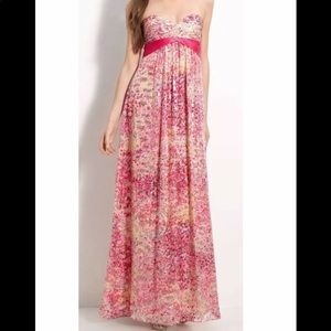 BCBGMaxAzria Kai Strapless Gown